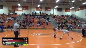 132 lbs 1st Place Match - Hayden Kuhn, Crestview vs Logan Cravatas, Buckeye (Medina)
