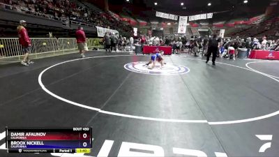 67 lbs Semifinal - Damir Afaunov, California vs Broox Nickell, California