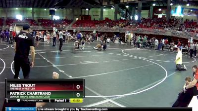 55 lbs Cons. Round 4 - Patrick Chartrand, Junior Titans Wrestling Club vs Miles Trout, The Best Wrestler