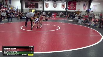 Round 3 - Sylynn Whippie, Keokuk Kids Wrestling Club vs Korbyn Gould, Keokuk Kids Wrestling Club