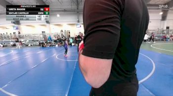 52 lbs Round 3 - Zaylah Castillo, Gracie Barra Westchase Wrestling Club vs Greta Mason, Vici Wrestling Club