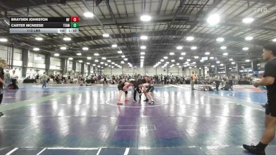 113 lbs Rr Rnd 3 - Brayden Johnston, MF Army Orange - HSB vs Carter McNeese, Team Dark Horse Gold - HSB