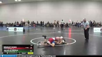 133 lbs Quarters & 1st Wb (16 Team) - Bradley Rosen, North Central vs Nicholas DeSola, Johnson & Wales (RI)