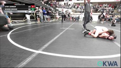 58 lbs Final - Lynx Lehman, Lexington Wrestling Club vs Bowen Brown, Shelton Wrestling Academy