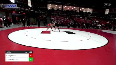 140 lbs Rr Rnd 1 - Rowan Cagle, Poteau High School Girls vs Olivia Dunlap, Garden City Ks