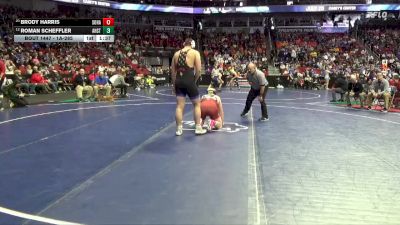 1A-285 lbs Cons. Round 3 - Brody Harris, South Hamilton vs Roman Scheffler, AHSTW