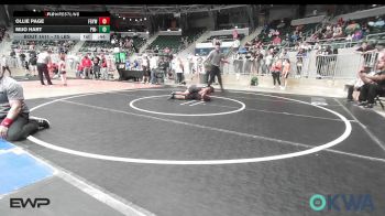 75 lbs Quarterfinal - Ollie Page, Fort Gibson Youth Wrestling vs Mijo Hart, Pin-King All Stars