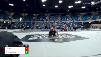 132 lbs 7th Place Match - Keston Cohn, Lincoln-Way Central vs Douglas Zimmerman, Grant