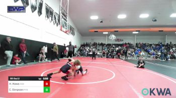 70 lbs Rr Rnd 2 - Hudson Haws, Raw Wrestling Club vs Caleb Simpson, Pitbull Wrestling Academy