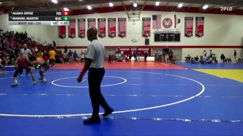 125 lbs 1st Place Match - Alijah Ortiz, Fresno City College vs Manuel Martir, Mt San Antonio Community College