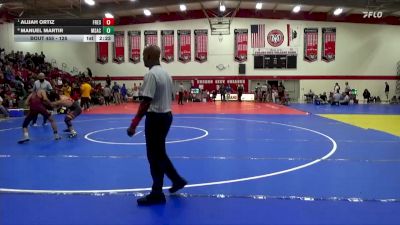 125 lbs 1st Place Match - Alijah Ortiz, Fresno City College vs Manuel Martir, Mt San Antonio Community College