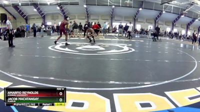 133 lbs Champ. Round 1 - Jacob Macatangay, Purdue vs Amarfio Reynolds, Gannon University