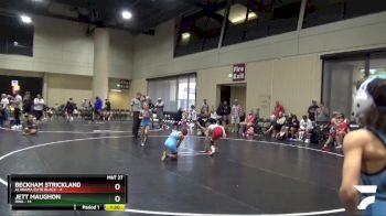 65 lbs Quarters & Wb (16 Team) - Beckham Strickland, Alabama Elite Black vs Jett Maughon, RWA