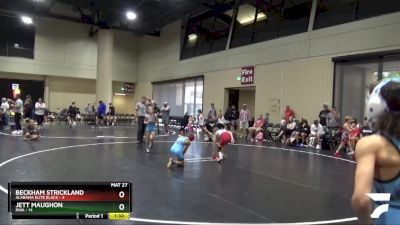 65 lbs Quarters & Wb (16 Team) - Beckham Strickland, Alabama Elite Black vs Jett Maughon, RWA