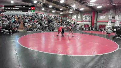 150 lbs Semifinal - Tristan Fernandez, Bonita vs John Gonzales, Ayala