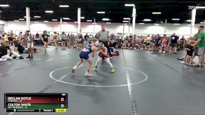 80 lbs Round 4 (6 Team) - Declan Doyle, CTWHALE vs Colton Waite, Mat Warriors