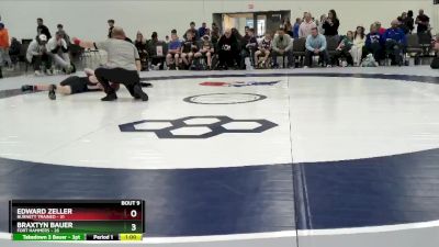 129 lbs Round 3 (6 Team) - Edward Zeller, Burnett Trained vs Braxtyn Bauer, Fort Hammers