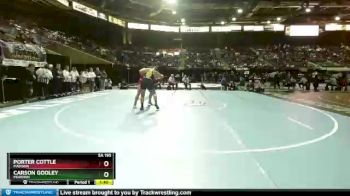 5A 195 lbs Quarterfinal - Carson Gooley, Meridian vs Porter Cottle, Madison