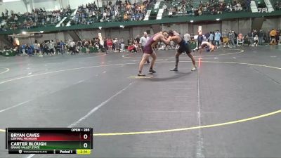 285 lbs Champ. Round 2 - Carter Blough, Grand Valley State vs Bryan Caves, Central Michigan