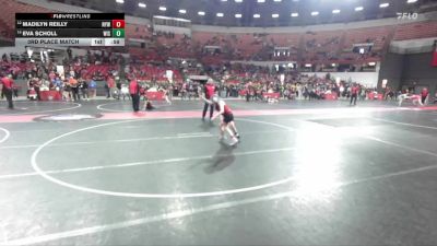 75 lbs 3rd Place Match - Eva Scholl, Wisconsin vs Madilyn Reilly, Neenah Youth Wrestling