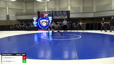 14U Boys - 88 lbs Champ. Round 1 - Broderick Douglas, Columbus North Wrestling Club vs Antonio Slominsky, Apex Wrestling NYC LLC