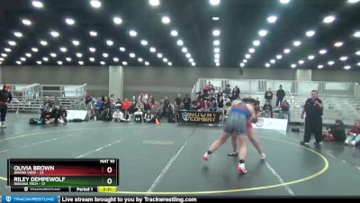 191 lbs Quarters & 1st Wb (16 Team) - Riley Dempewolf, Indiana Tech vs Olivia Brown, Grand View