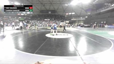 Boys 3A 106 lbs Cons. Round 2 - Trey Baldwin, West Seattle vs Carson Carolus, River Ridge