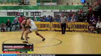 175 lbs Champ. Round 1 - Nathanael Nevmerzycki, CUYAHOGA VALLEY CHRISTIAN ACADEMY vs Matt Hamula, MEDINA