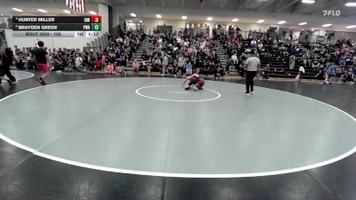 105 lbs Quarterfinal - Hunter Miller, Immortal Athletics WC vs Brayden Green, Purler Wrestling Academy