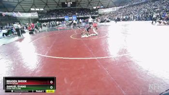 4A 150 lbs Cons. Round 1 - Samuel Evans, Lewis And Clark vs Braden Shook, South Kitsap