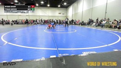 150 lbs Rr Rnd 3 - Ryder Short, OK Elite 14U 2 vs Tynan Justice, Untouchables 14U Black