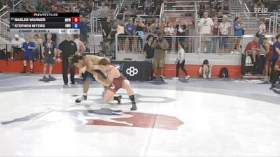 138 lbs Champ. Round 4 - Rasler Warner, Michigan Premier WC vs Stephen Myers, Olympia Wrestling Club