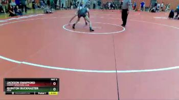 132 lbs Quarterfinal - Quinton Buckmaster, MXW vs Jackson Swafford, Hobart Wrestling Club