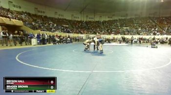 5A-165 lbs Quarterfinal - Braden Brown, MacArthur vs Bryson Hall, Guthrie