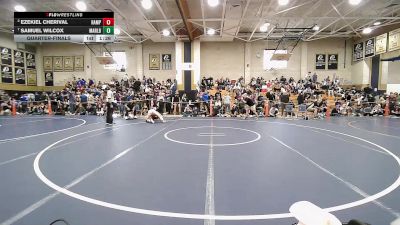 150 lbs Quarterfinal - Ezekiel Cherival, Hampden Charter High vs Samuel Wilcox, Marlborough