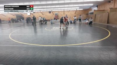 135 lbs 3rd Place - Keegan Roegiers, Macedon vs Dale Kohr, Myerstown