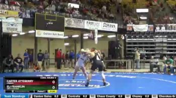 220 lbs Cons. Round 3 - Carter Atteberry, Larned vs Eli Franklin, Smith Center