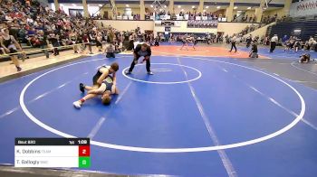 100 lbs Semifinal - Kelson Dobbins, Team Tulsa Wrestling Club vs Tanner Gallogly, Bentonville Wrestling Club