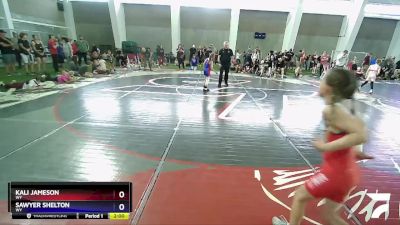 62 lbs Semifinal - Kali Jameson, WY vs Sawyer Shelton, WY