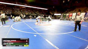 157 Class 1 lbs Quarterfinal - Collin Moore, North Callaway vs Matthew Thomas, St. Pius X (Festus)