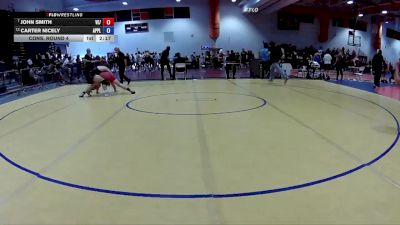 175 lbs Cons. Round 4 - Carter Nicely, Alleghany Area Wrestling vs John Smith, VA ELITE /