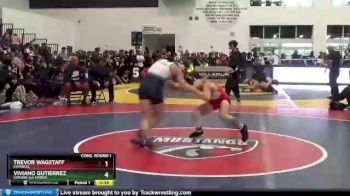 132 lbs Cons. Round 1 - Trevor Wagstaff, Estancia vs Viviano Gutierrez, Sonora (La Habra)