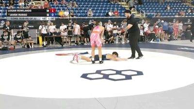 120 lbs Cons. Sub-rd Of 32 - Logan Rowlands, Ohio vs Javen Russo, Georgia