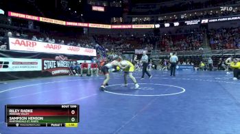 1A-150 lbs Cons. Round 3 - Sampson Henson, Martensdale-St. Marys vs Riley Radke, Missouri Valley