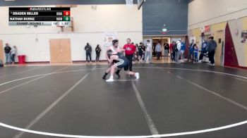 215 lbs Champ. Round 1 - Nathan Burnz, Ridgevue High School vs Draden Miller, Kuna