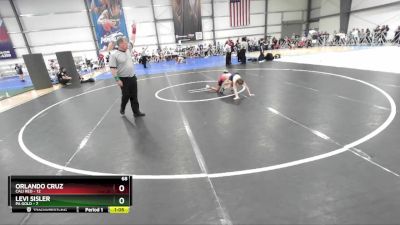 68 lbs Rd# 10- 4:00pm Saturday Final Pool - Levi Sisler, PA Gold vs Orlando Cruz, Cali Red