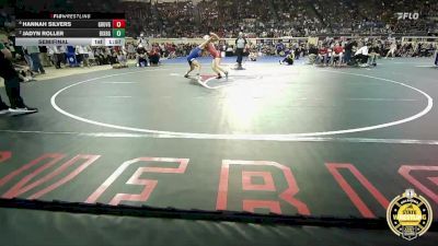 G6A-110 lbs Semifinal - Hannah Silvers, Grove-Girls vs Jadyn Roller, Bixby-Girls