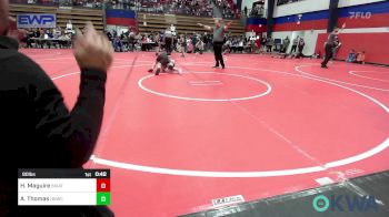 90 lbs Quarterfinal - Havana Maguire, Skiatook Youth Wrestling vs Adalynn Thomas, Henryetta Knights Wrestling Club