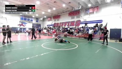 175-187 lbs 1st Place Match - Cohen Payne, Silverback WC vs Pedro Juarez, Silverback WC