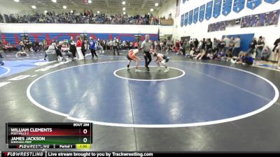 132 lbs Cons. Round 2 - James Jackson, Gonzaga Prep vs William Clements, Post Falls 2